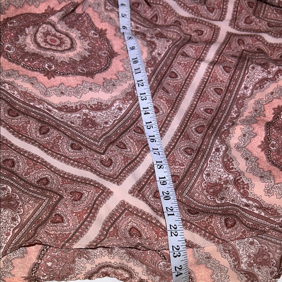 belle sky Pink Paisley Off-Shoulder Boho Blouse - Picture 10 of 10